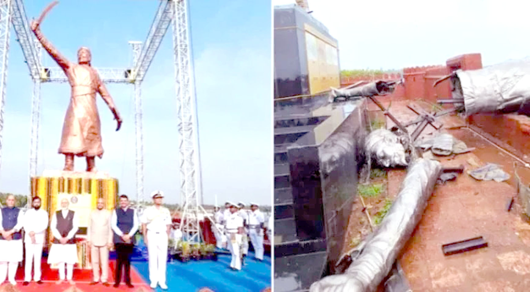 शिवाजी प्रतिमा मामला: ठेकेदार और सलाहकार को 10 सितंबर तक पुलिस हिरासत में भेजा गया